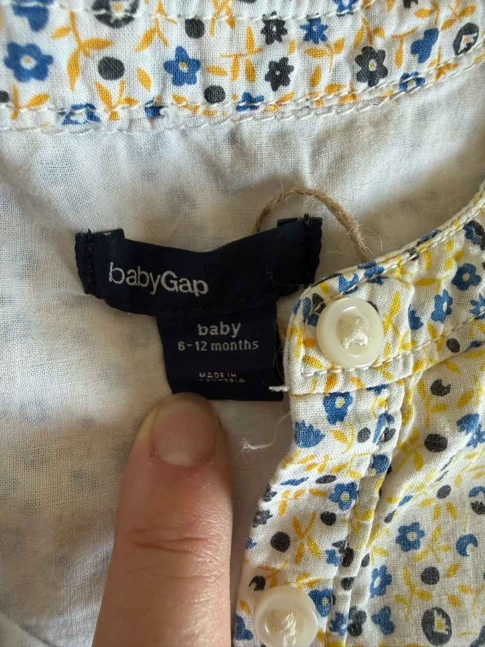 babyGap floral cotton dress, 6-12m